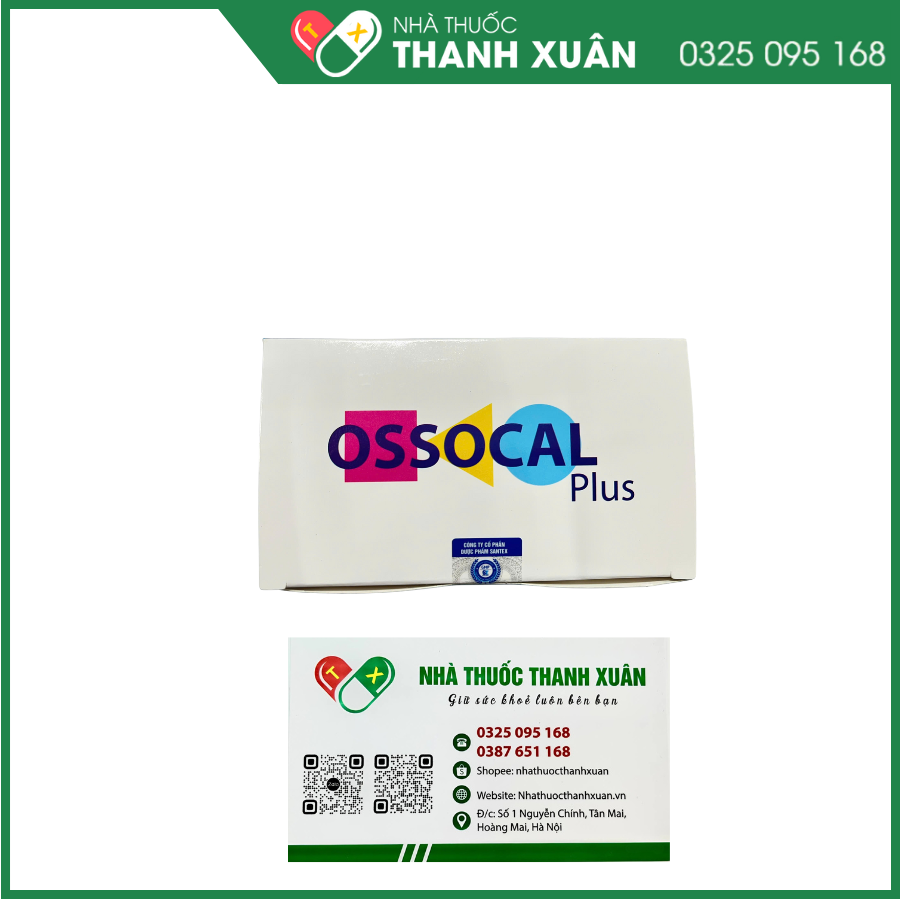Ossocal Plus - Giúp bổ sung Calci; vitamin D3 và các khoáng chất